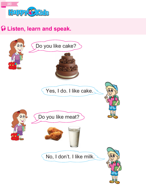 Kindergarten English Listen, Learn And Speak
