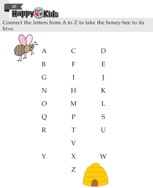 Kindergarten Skill Connect Letters And Numbers