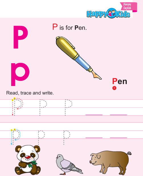Preschool English Reading and Writing P to T