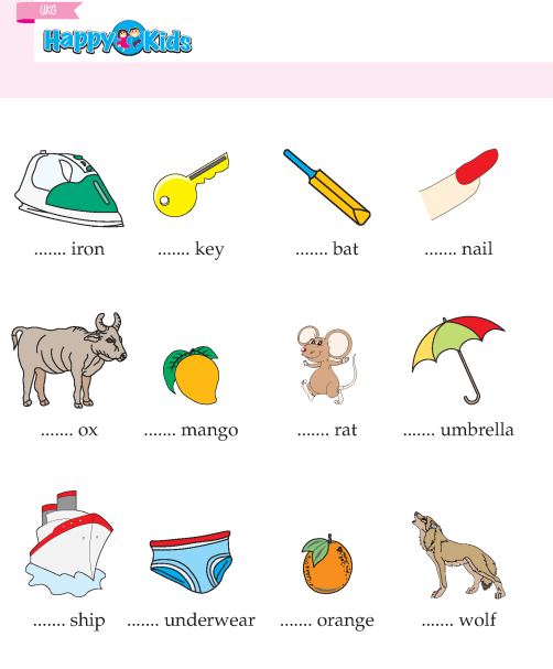 Kindergarten English Vowels And Consonants Preschool Page 8