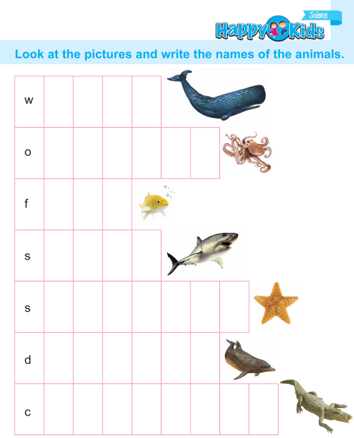 Kindergarten Science Water Animals | Preschool - Page 4