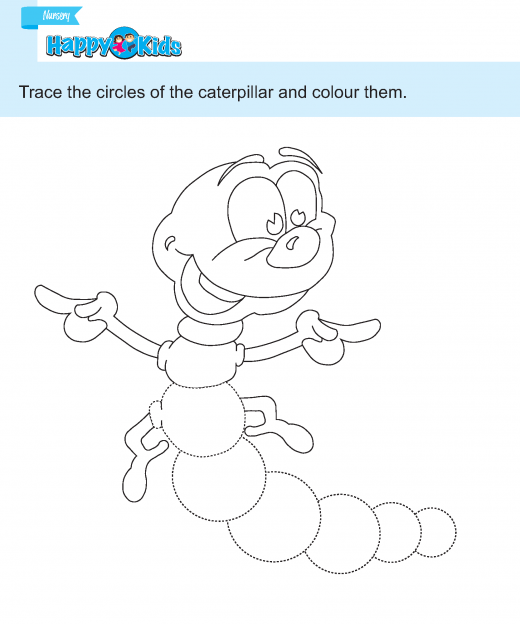 Preschool Skill Trace and Colour The Pictures